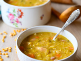 Soupe de pois cassés jaunes