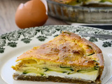 Tarte aux courgettes, ricotta et noisette