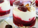 Verrine au fromage blanc et cerises