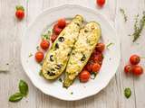 Courgettes farcies au fromage de chèvre