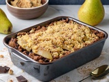 Crumble poires-chocolat irrésistible