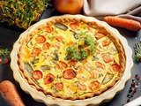 Quiche sans oeufs, aux légumes et aux épices