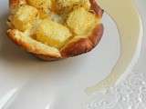 Clafoutis à l'ananas vanillé et filet de miel d'acacia :