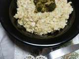 Risotto au Sancerre blanc, brocolis et poulet :