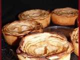 Tartelettes aux pommes façon bouquet