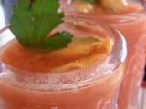 Gaspacho de tomates aux moules de bouchot