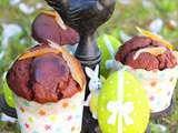 Muffins chocolat fleur de sel aux écorces d’orange