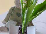 Petits pots de chocolat pour brin de muguet