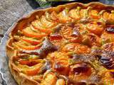 Tarte abricots et crème d’amandes pistache