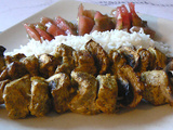 Brochettes de poulet épicée