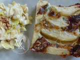 Gratin de poires au roquefort et noix