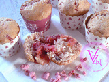 Muffins aux pralines roses