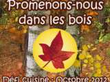 Promenons nous dans les bois !! Le défi du mois d’octobre sur Recette de cuisine