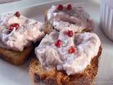 Rillettes de saumon frais et ses baies roses