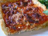 Tarte tomate, estragon et fromage