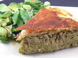 Tourte épicée à la viande hachée et brocolis