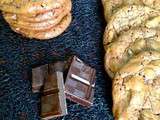 Brownies cookies aux pépites de chocolat