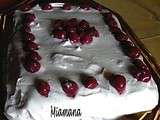 Entremet cerises et chantilly