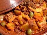 Tajine de kefta aux légumes