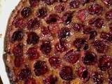 Tarte-clafoutis aux cerises et aux amandes