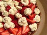 Tarte fraises pistaches