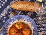 Boulettes poisson et gambas, sauce au lait de coco et curry (thermomix si vous voulez )