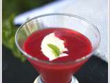 Soupe de fraises, glace yaourt du Chef Nicolas le Bec