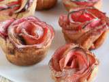 Tarte aux pommes individuelles roses