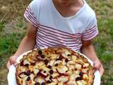 Tarte nectarines blanches...la folie des tartes cet été