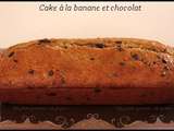 Cake à la banane et au chocolat