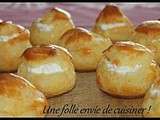 Gougères à la mousse de chèvre