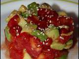 Tartare de tomate et avocat