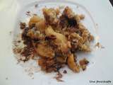 Crumble pomme-nutella aux flocons d'avoine