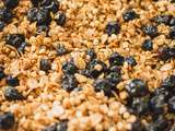 Granola protéiné aux myrtilles et mûres blanches