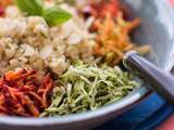 Salade de boulgour, courgette et trois carottes