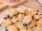 Scones au Merzer, cranberries et noisettes