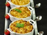 Crumble au chèvre et à la tomate