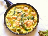 Frittata au saumon et asperges vertes