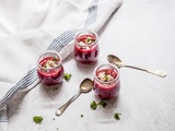 Gaspacho de betterave et framboises