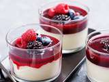 Panna cotta aux fruits rouges