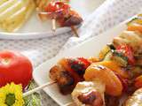 Brochettes de Poulet et Abricots Marinés