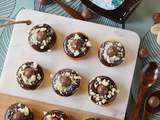 Mini Donuts au Sirop de Fleurs de Coco, glacé au Chocolat noir