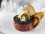 Tartare de Bœuf à la Truffe Noire et au Foie Gras