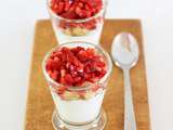 Verrine rapide à la Fraise et au Gâteau au Yaourt