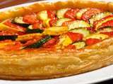 Tarte feuilletée aux Courgettes et Tomates confites