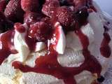 Pavlova aux fruits rouges