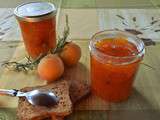 Confiture d’abricots au romarin