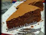 Fondant Au Chocolat & à La Crème De Marrons