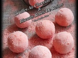 Truffes Au Chocolat Blanc & Biscuits Rose De Reims