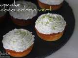 Cupcakes coco citron vert